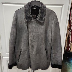 EMPORIO ARMANI Lamb Leather Shearling Jacket